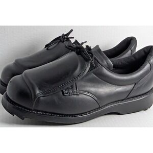 Goodyear Plus Men's Steel Toe Work Shoes Black Leather USA Made Size 9.5 EE